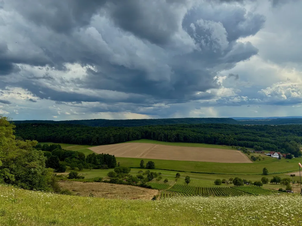 Bouřka nad Mainhardter Wald