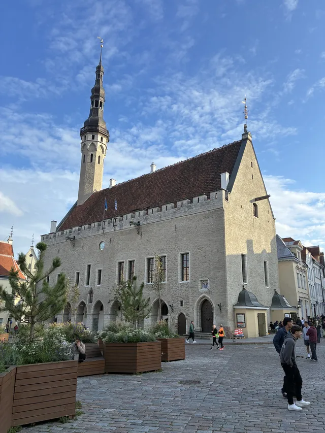 Náměstí ve starém městě v Tallinnu